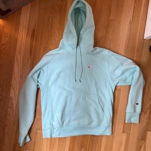 Champion Reverse Weave Hoodie Aqua